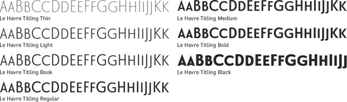 Le Havre Titling font download