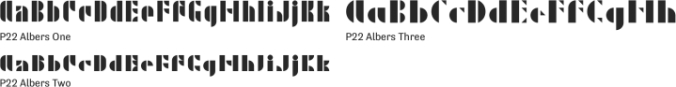 P22 Albers Font Preview