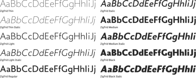 Zigfrid font download