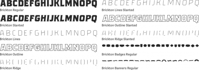 Brickton Font Preview