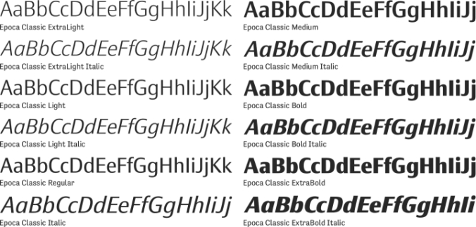 Epoca Classic font download
