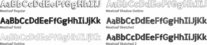 Meatloaf Font Preview