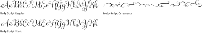 Molly Script Font Preview