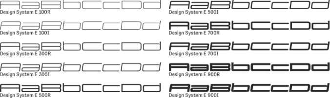 Design System E font download