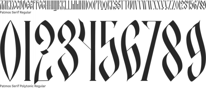 Patmos Serif Font Preview