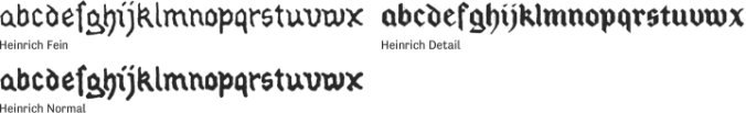 Heinrich Font Preview