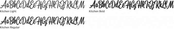 Kitchen Font Preview
