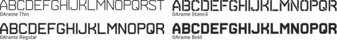 0Arame Font Preview