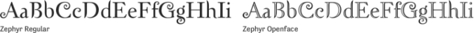 Zephyr Font Preview