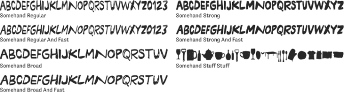 Somehand Font Preview