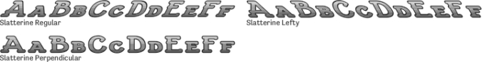 Slatterine Font Preview