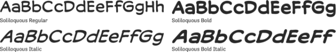 Soliloquous Font Preview
