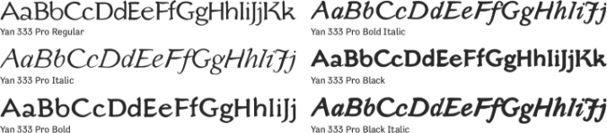 Yan 333 Pro font download