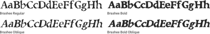 BrasheeBold Font Preview