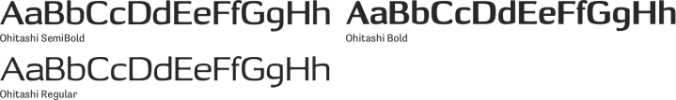 Ohitashi font download