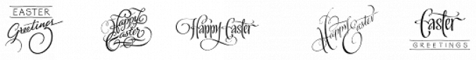 FM Easter Pro Font Preview
