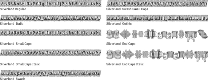 Silverland Font Preview