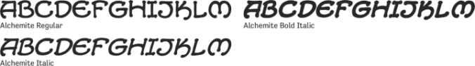 Alchemite Font Preview