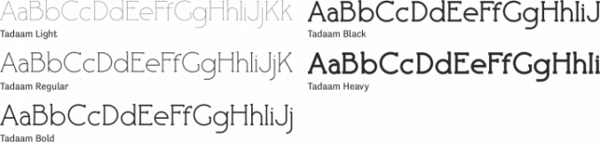 Tadaam Font Preview