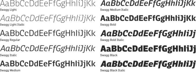 Swagg Font Preview