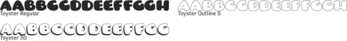 Toyster Font Preview