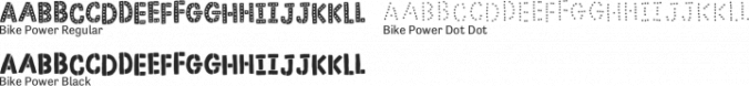 Bike Power Font Preview