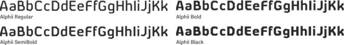Alphii Font Preview
