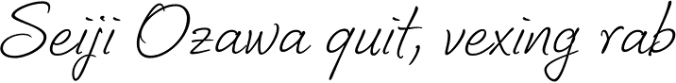 Corradine Handwriting Italic Font Preview