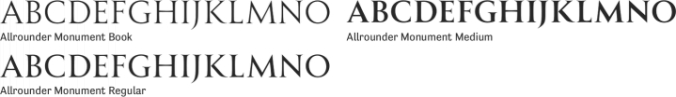 Allrounder Monument Font Preview