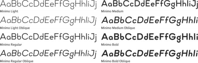 Minimo Font Preview