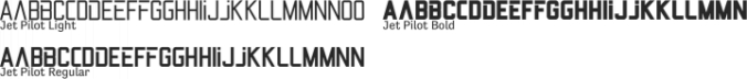 Jet Pilot Font Preview