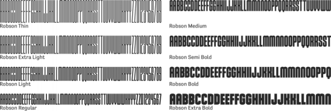 Robson Font Preview