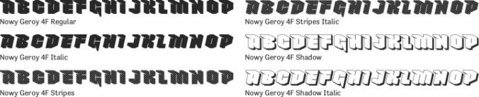 Nowy Geroy 4F Font Preview