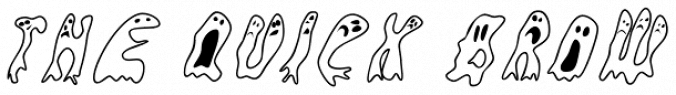 Groovy Ghosties Font Preview