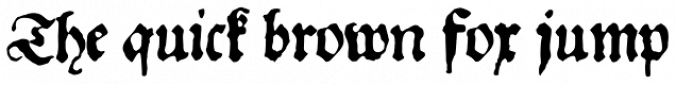 1534 Fraktur Font Preview