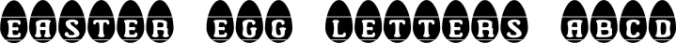 Easter Egg Letters Font Preview