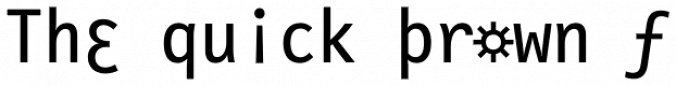 FF Letter Gothic Slang Font Preview