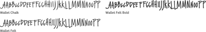 Wallet Font Preview