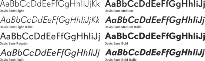 Davis Sans Font Preview