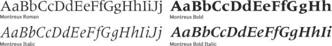 Montreux Font Preview