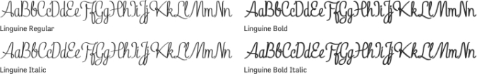 Linguine Font Preview