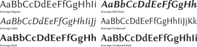 Innovage Font Preview