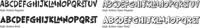 High Jinkies Font Preview