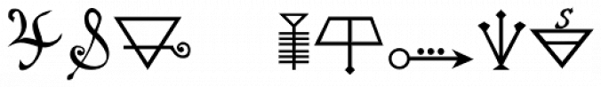Alchemy Symbols Font Preview