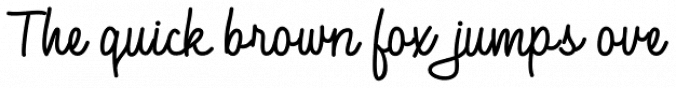 Rolling Ball Cursive Font Preview