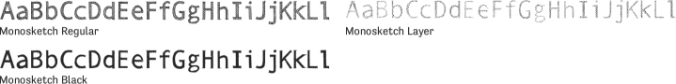 Monosketch Font Preview