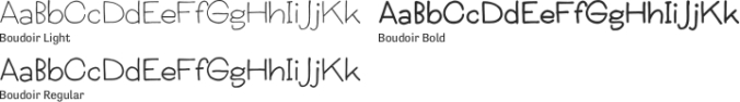 Boudoir Font Preview