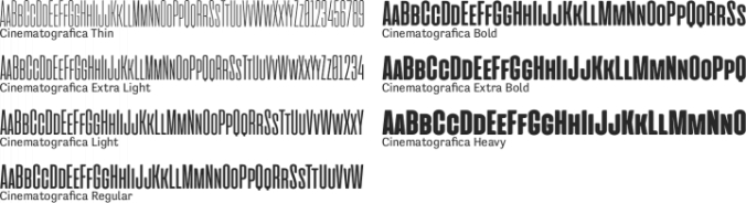 Cinematografica font download