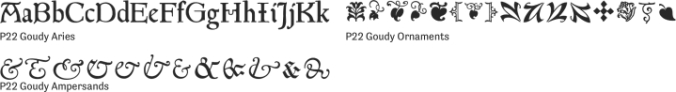 P22 Goudy Font Preview