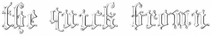 Gothic Shadow Font Preview